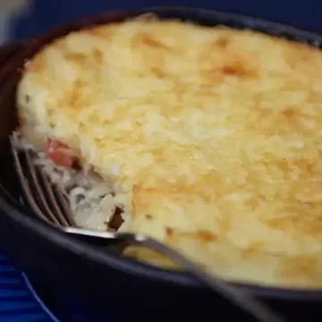 Escondidinho de bacalhau
