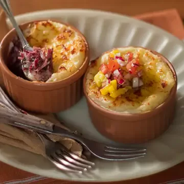 Escondidinho de mandioca com carne-seca