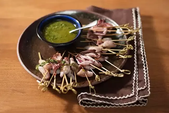 Receita de Espetinhos de lula