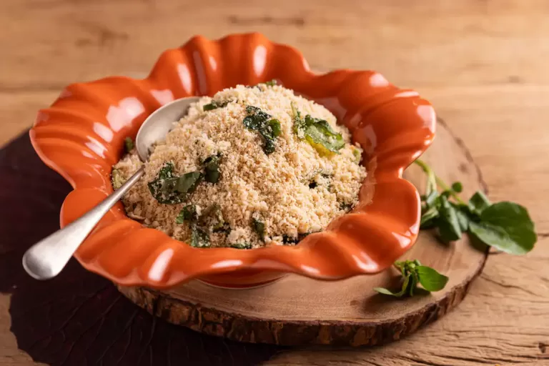 Receita de Farofa de agrião