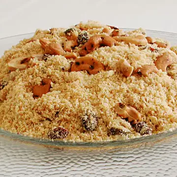 Farofa de maracujá com castanha-de-caju