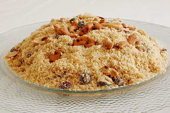 Farofa de maracujá com castanha-de-caju