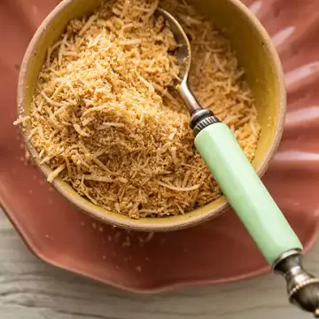 Farofa doce de coco