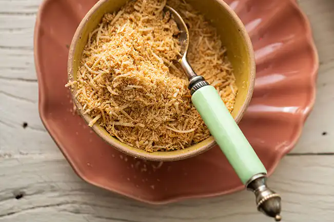 Farofa doce de coco