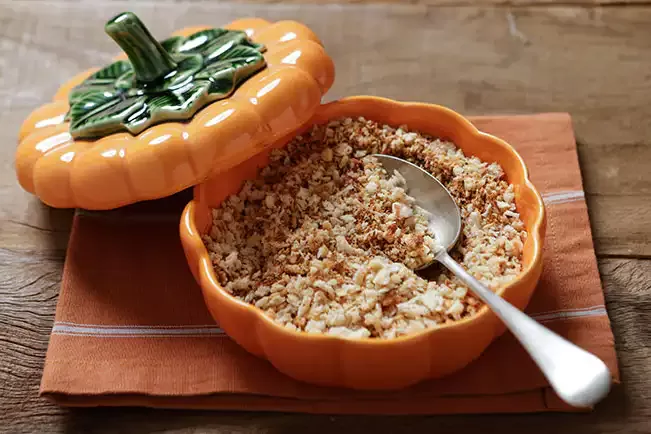 Receita de Farofinha de amêndoas