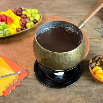 Fondue de chocolate tradicional