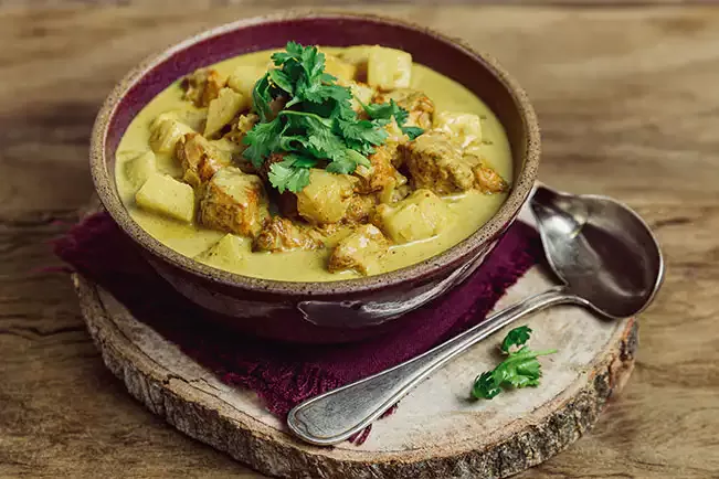 Receita de Frango ao curry com maçã