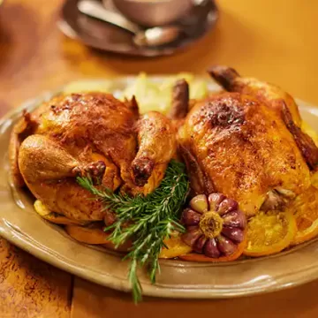 Frango assado de Natal