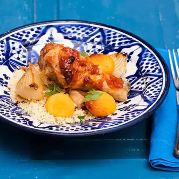 Frango com damasco