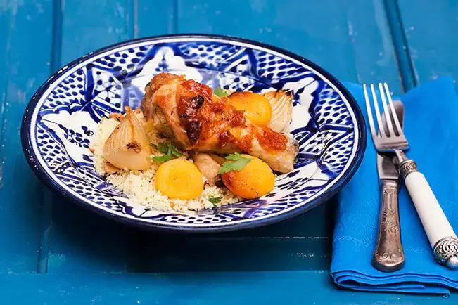Receita de Frango com damasco