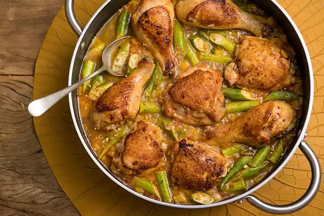 Receita de Frango com quiabo