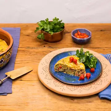 Frigideira baiana de bacalhau