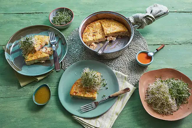 Receita de Frigideira de palmito