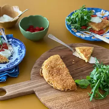 Fritata de espaguete