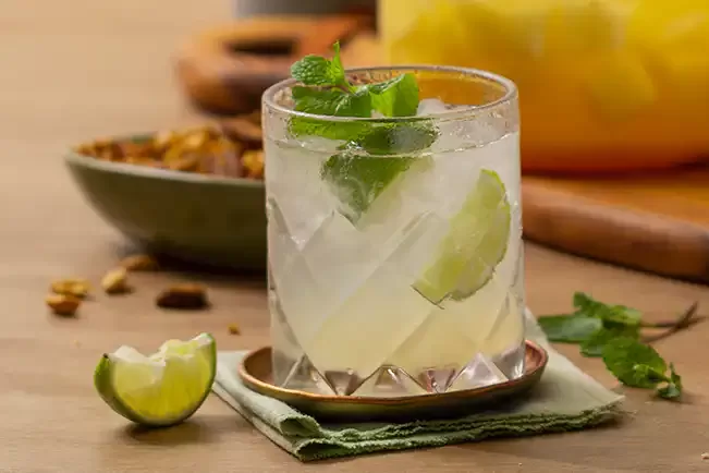 Receita de Gim fizz com hortelã