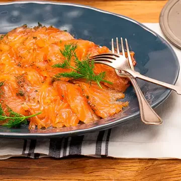 Gravlax de salmão