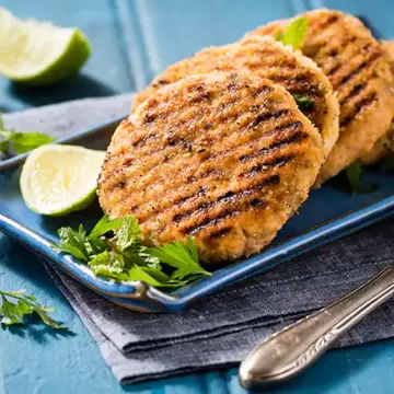 Hambúrguer de salmão