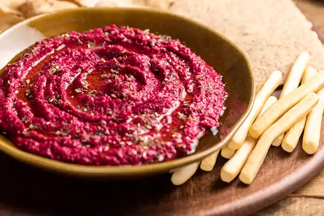Receita de Homus de beterraba