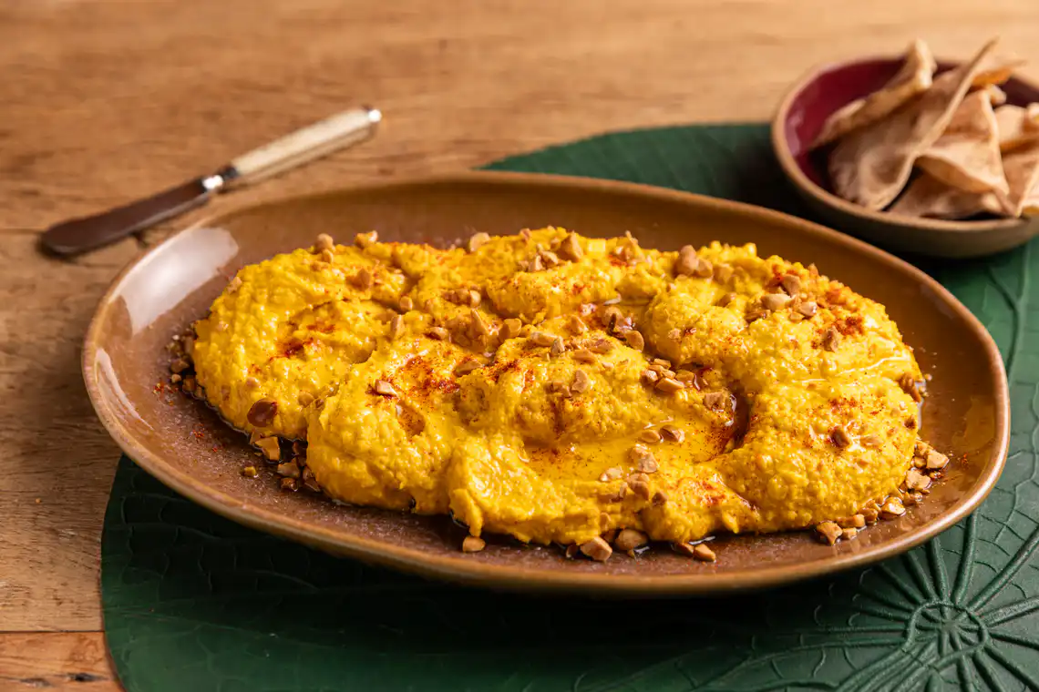 Homus de cenoura assada na Air Fryer da Rita Lobo