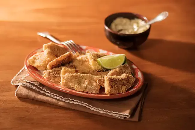 Receita de Iscas de peixe assadas