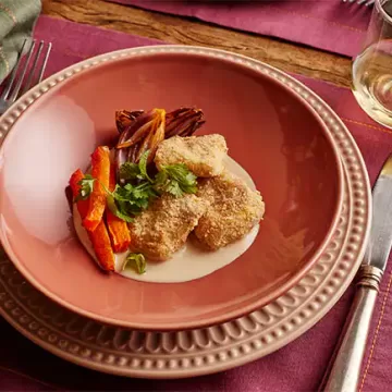 Iscas de peixe com legumes assados na Air Fryer da Rita Lobo