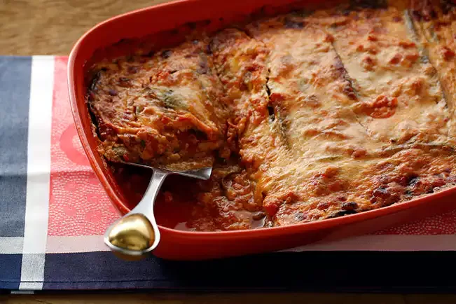 Receita de Lasanha de berinjela