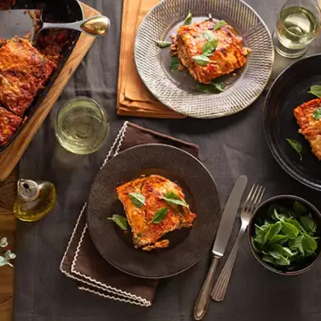 Lasanha de berinjela com ricota