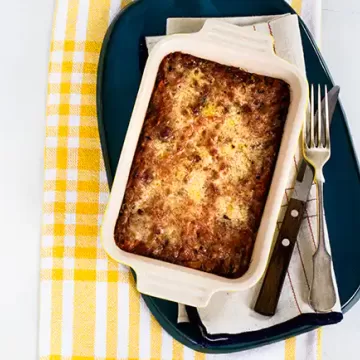 Lasanha de berinjela para um
