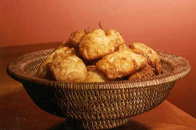 Latkes - bolinho de batata e cebola