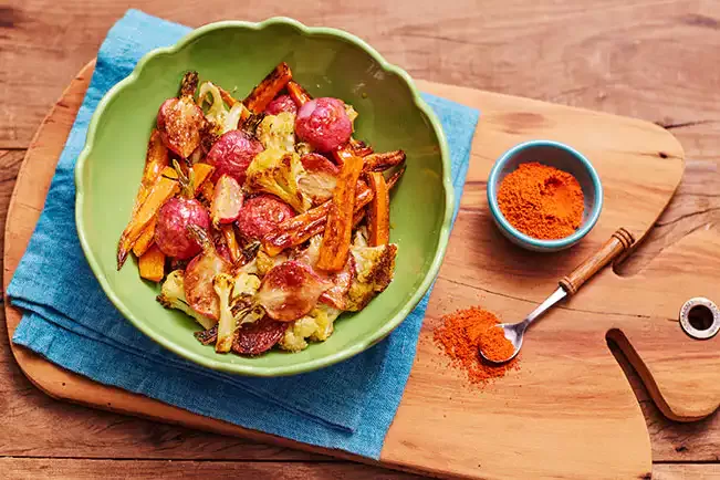 Receita de Legumes assados com páprica