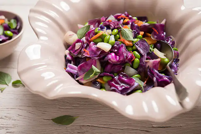 Legumes picantes salteados