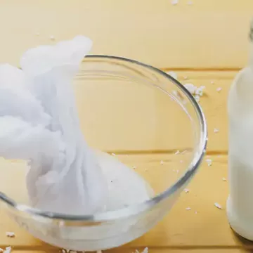 Leite de coco caseiro