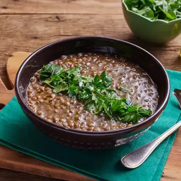 Lentilha com cominho na pressão