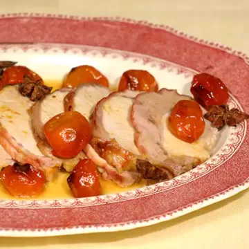 Lombo ao molho de laranjinha kinkan