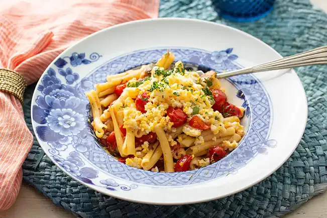 Receita de Macarrão com sardinha e limão