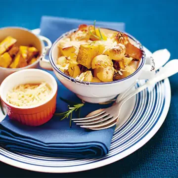 Macarrão de forno com abóbora (mac'n'cheese)