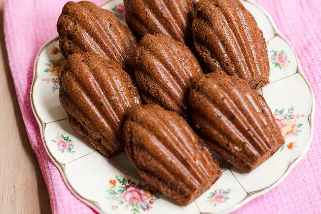 Madeleine au chocolat