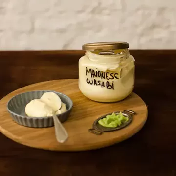 Maionese de mixer com wasabi