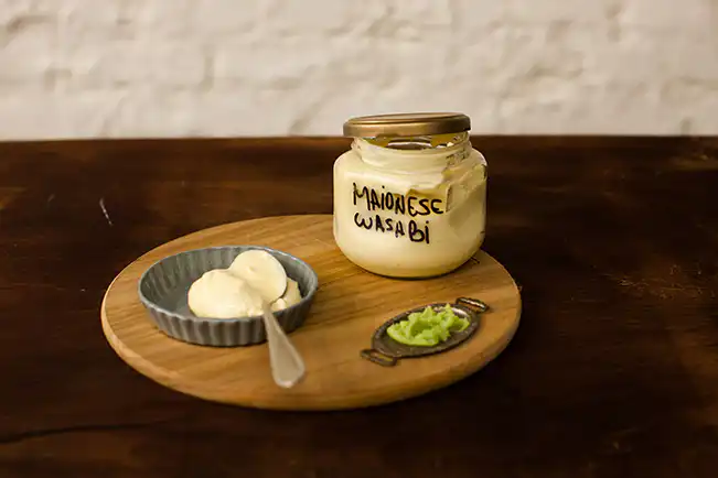 Maionese de mixer com wasabi