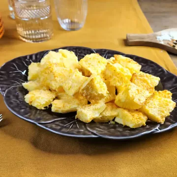 Mandioca assada com parmesão na Air Fryer da Rita Lobo
