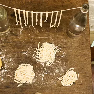 Massa de macarrão caseiro