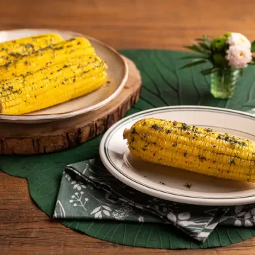 Milho-verde com manteiga temperada na Air Fryer da Rita Lobo