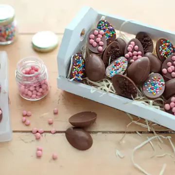 Mini ovinhos de chocolate