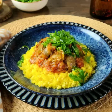 Moela com tomate na panela de pressão elétrica