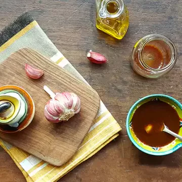 Molho com balsâmico para salada