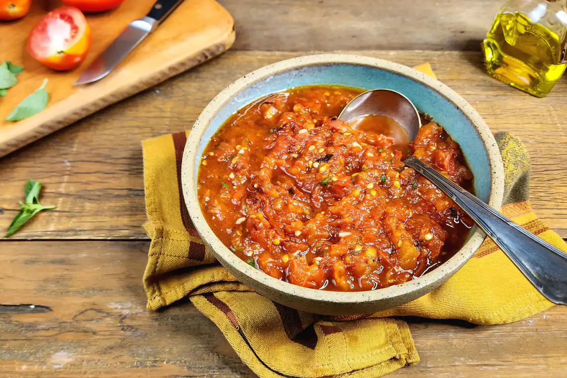Molho de tomate rústico na Air Fryer da Rita Lobo