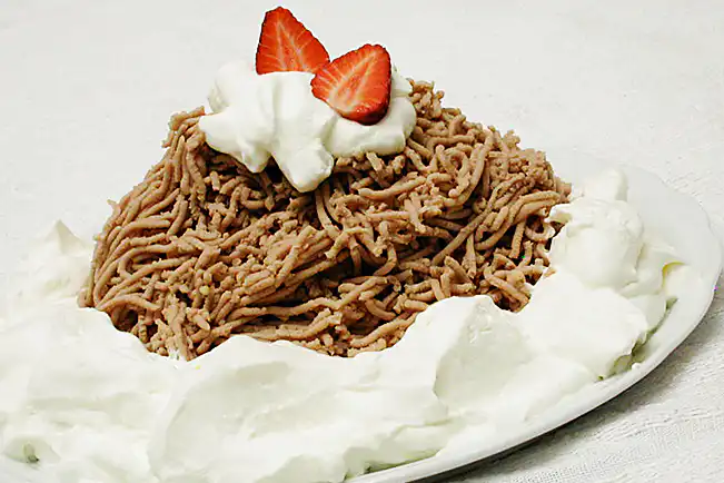 Mont blanc - purê de castanhas