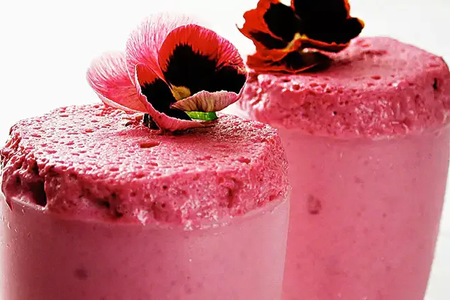 Receita de Musse de amora e cassis