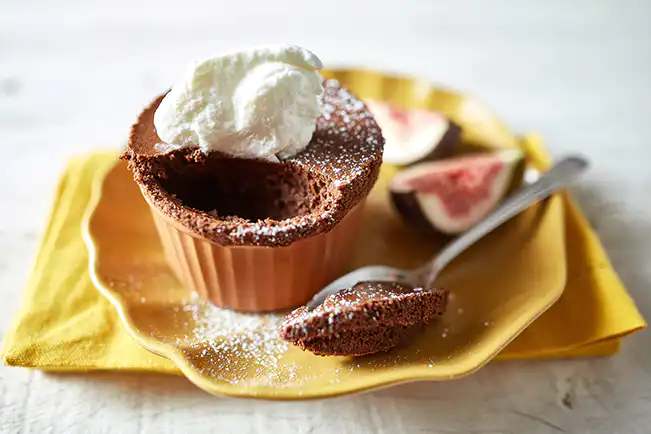 Musse de chocolate com café