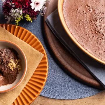 Musse de chocolate de liquidificador